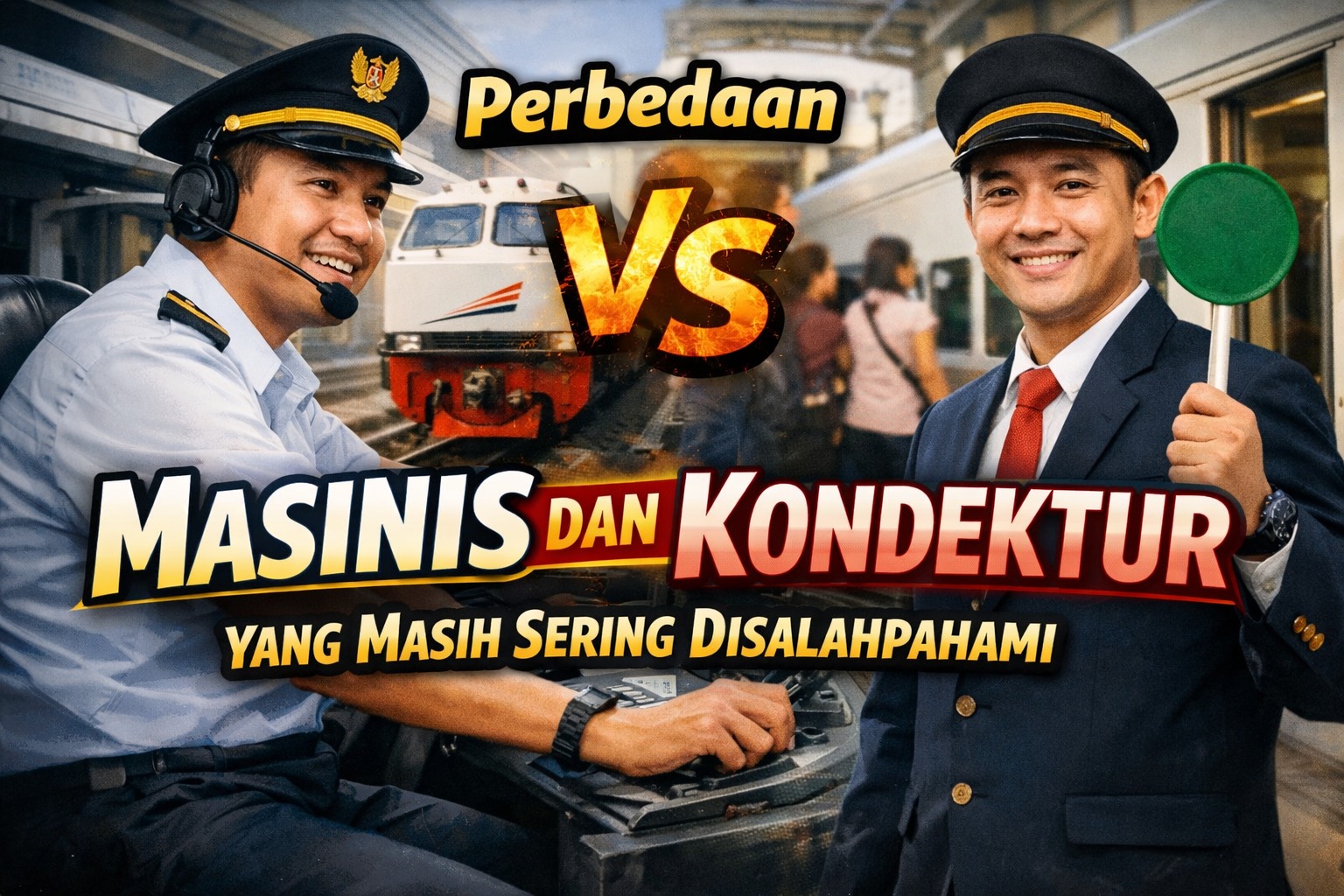 Perbedaan Masinis dan Kondektur yang Masih Sering Disalahpahami