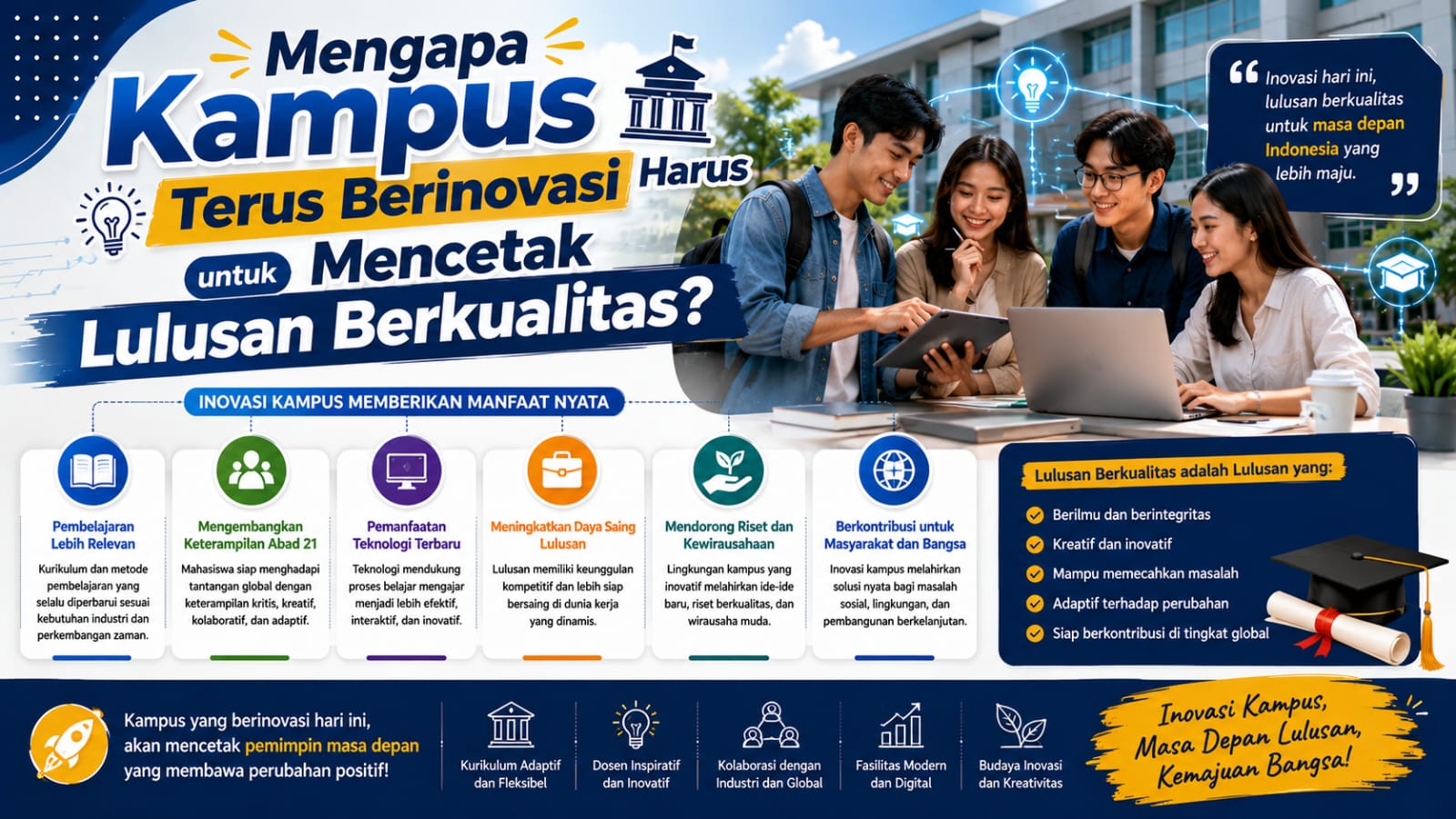 Mengapa Kampus Harus Terus Berinovasi untuk Mencetak Lulusan Berkualitas?