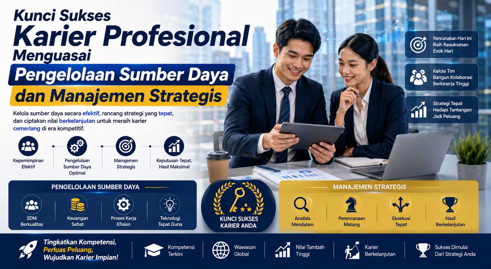 Kunci Sukses Karier Profesional Menguasai Pengelolaan Sumber Daya dan Manajemen Strategis