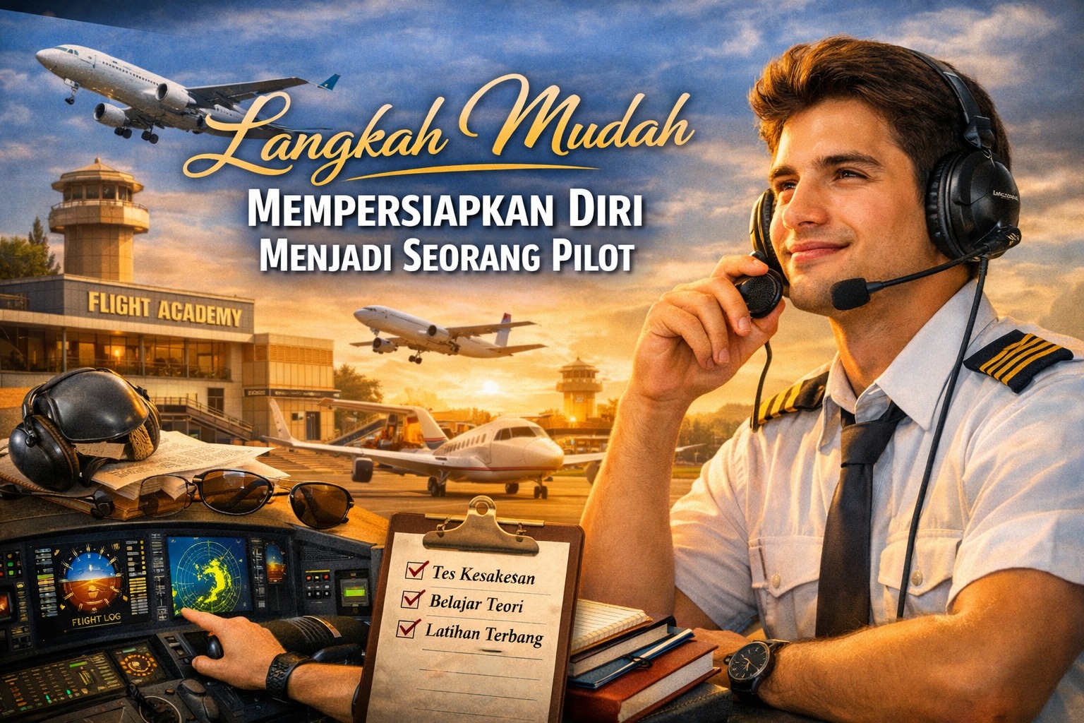Langkah Mudah Mempersiapkan Diri Menjadi Seorang Pilot