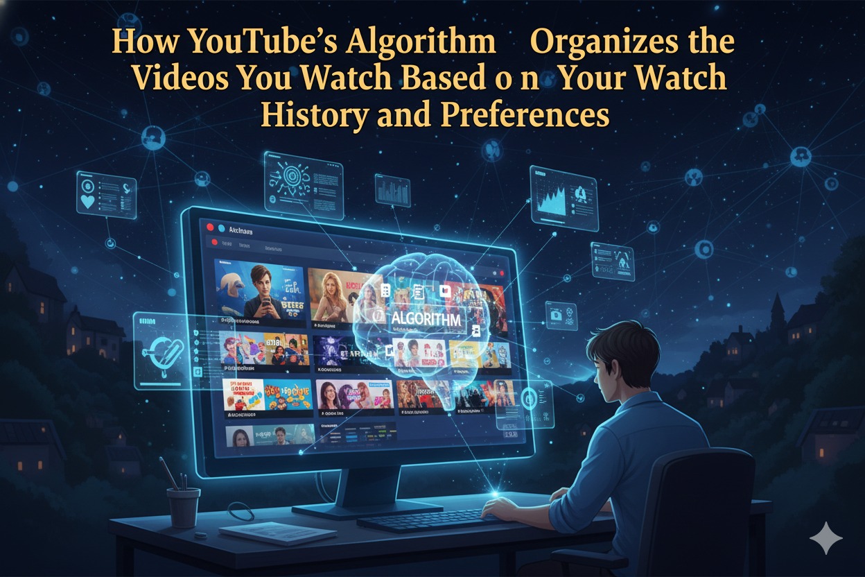 How YouTube's Algorithm Organizes the Videos You Watch Based on Your Watch History and Preferences