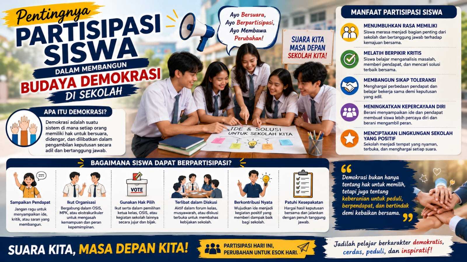 Pentingnya Partisipasi Siswa dalam Membangun Budaya Demokrasi di Sekolah