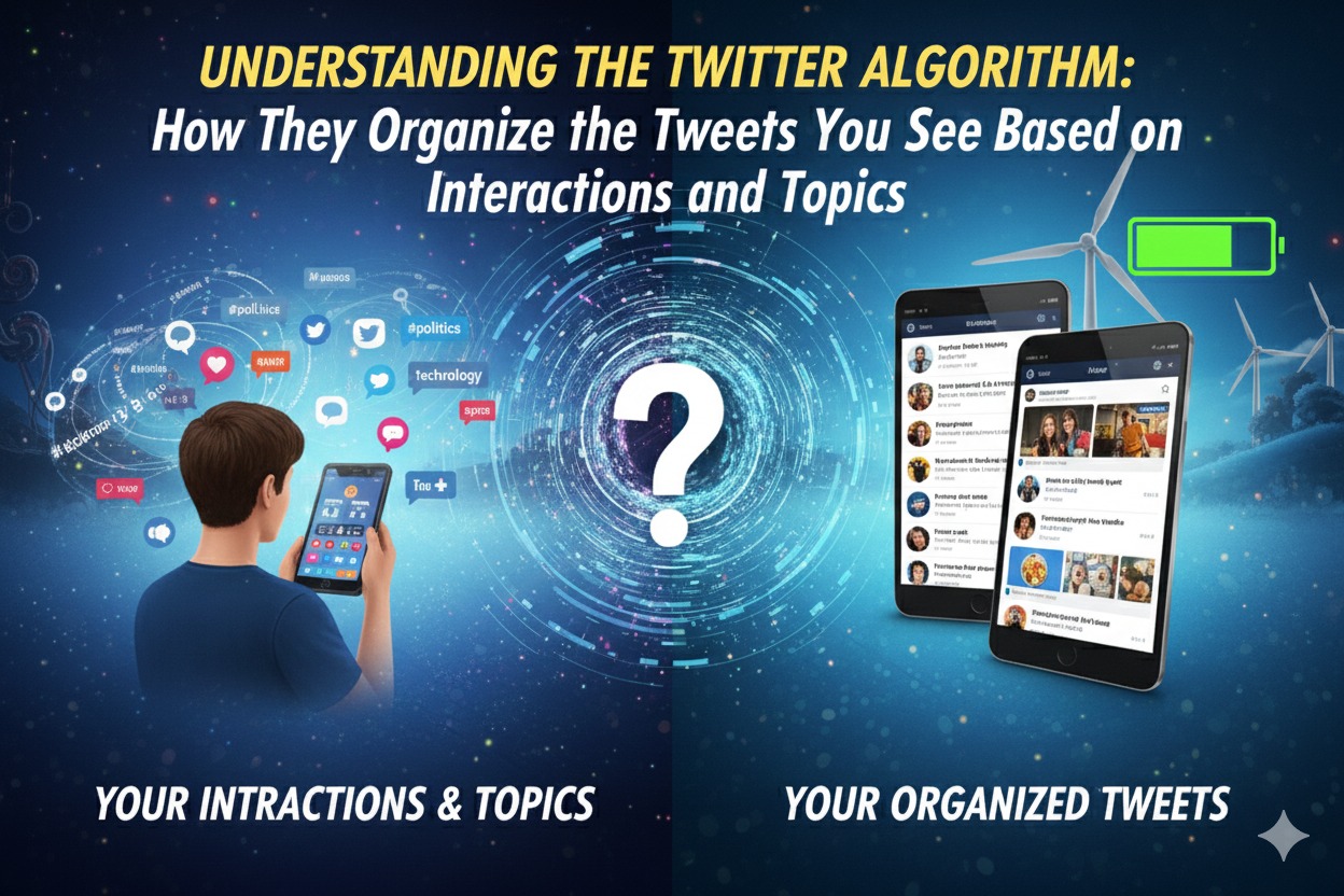 Understanding the Twitter Algorithm: How They Organize the Tweets You See Based on Interactions and Topics
