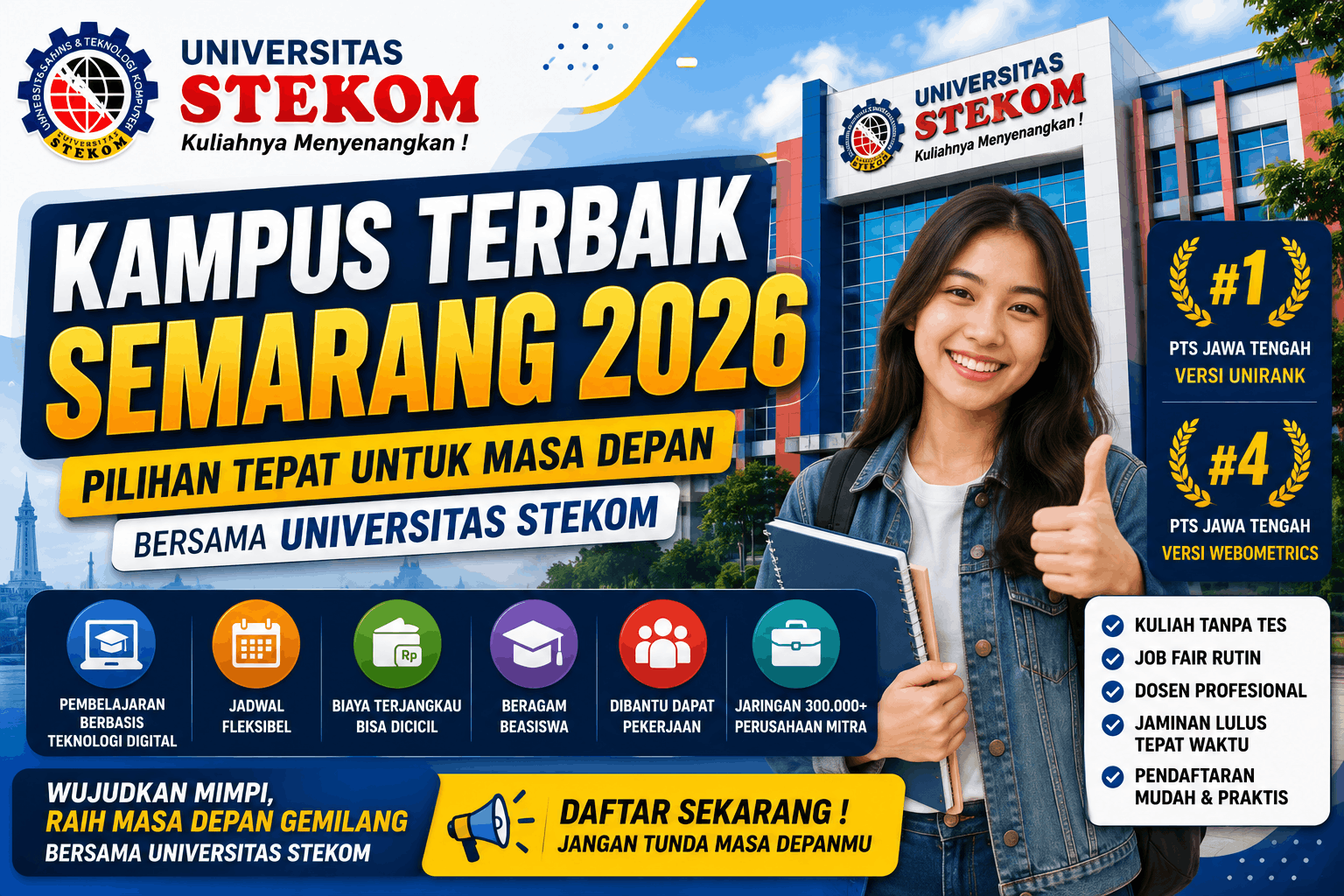 Kampus Terbaik di Semarang 2026 Pilihan Cerdas untuk Masa Depan Bersama UNIVERSITAS STEKOM