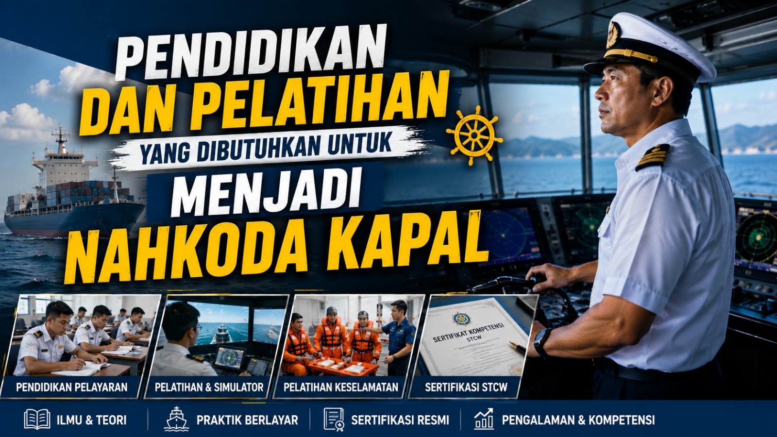 Pendidikan Dan Pelatihan Yang Dibutuhkan Untuk Menjadi Nahkoda Kapal