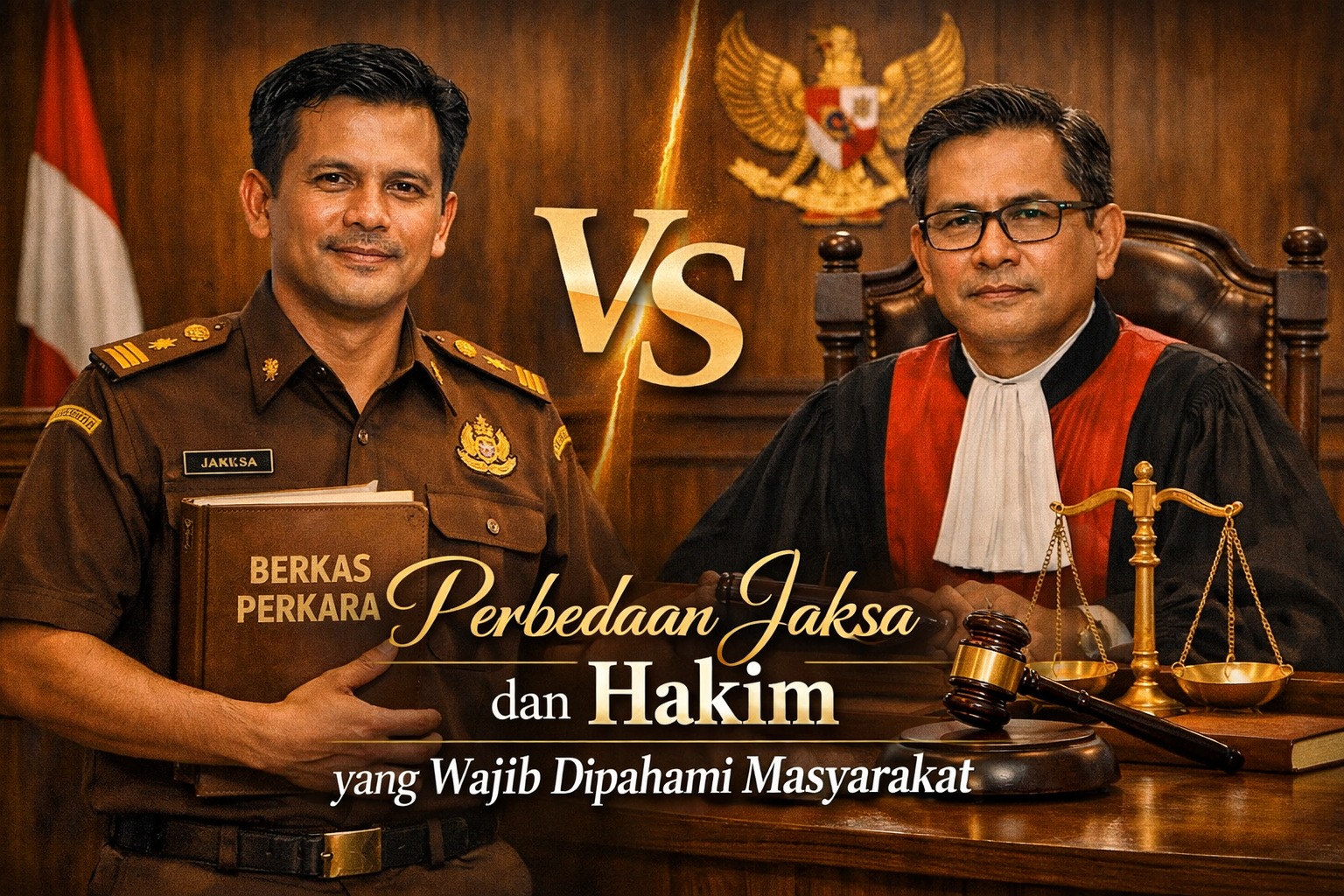 Perbedaan Jaksa dan Hakim yang Wajib Dipahami Masyarakat