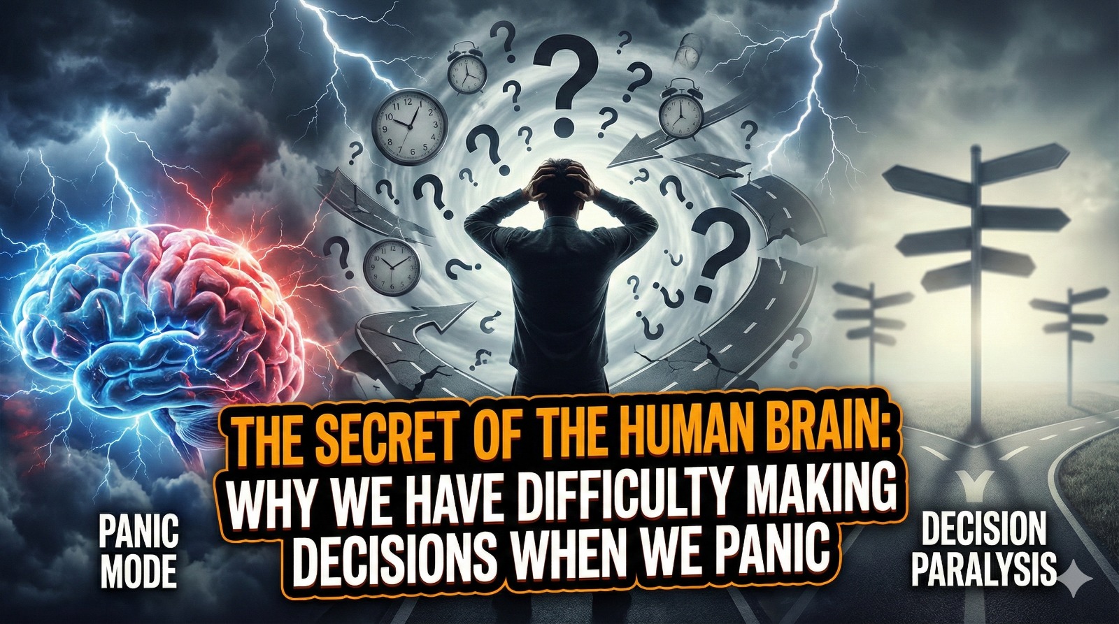 The Secret of the Human Brain: Why We Have Difficulty Making Decisions When We Panic