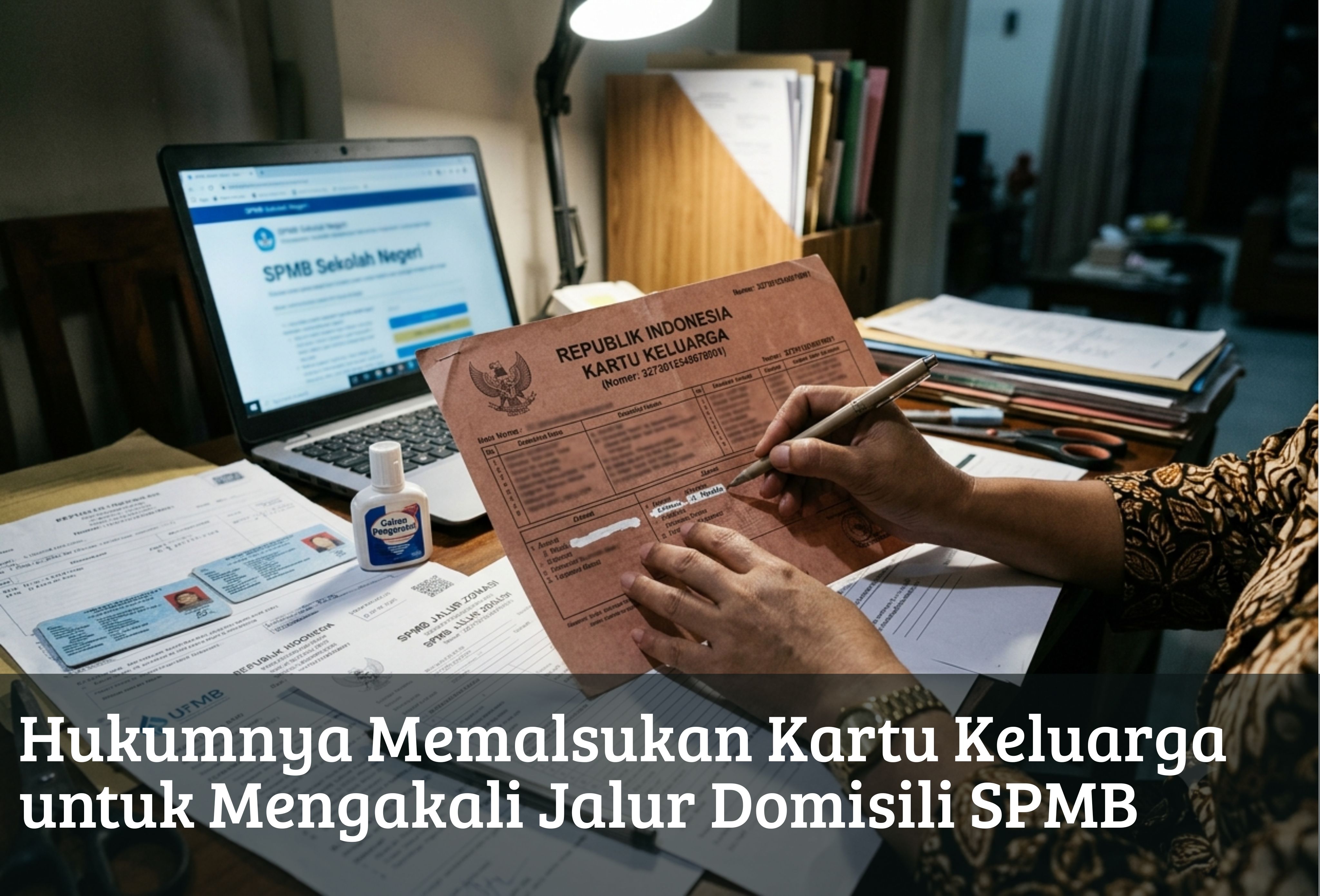 Hukumnya Memalsukan Kartu Keluarga untuk Mengakali Jalur Domisili SPMB