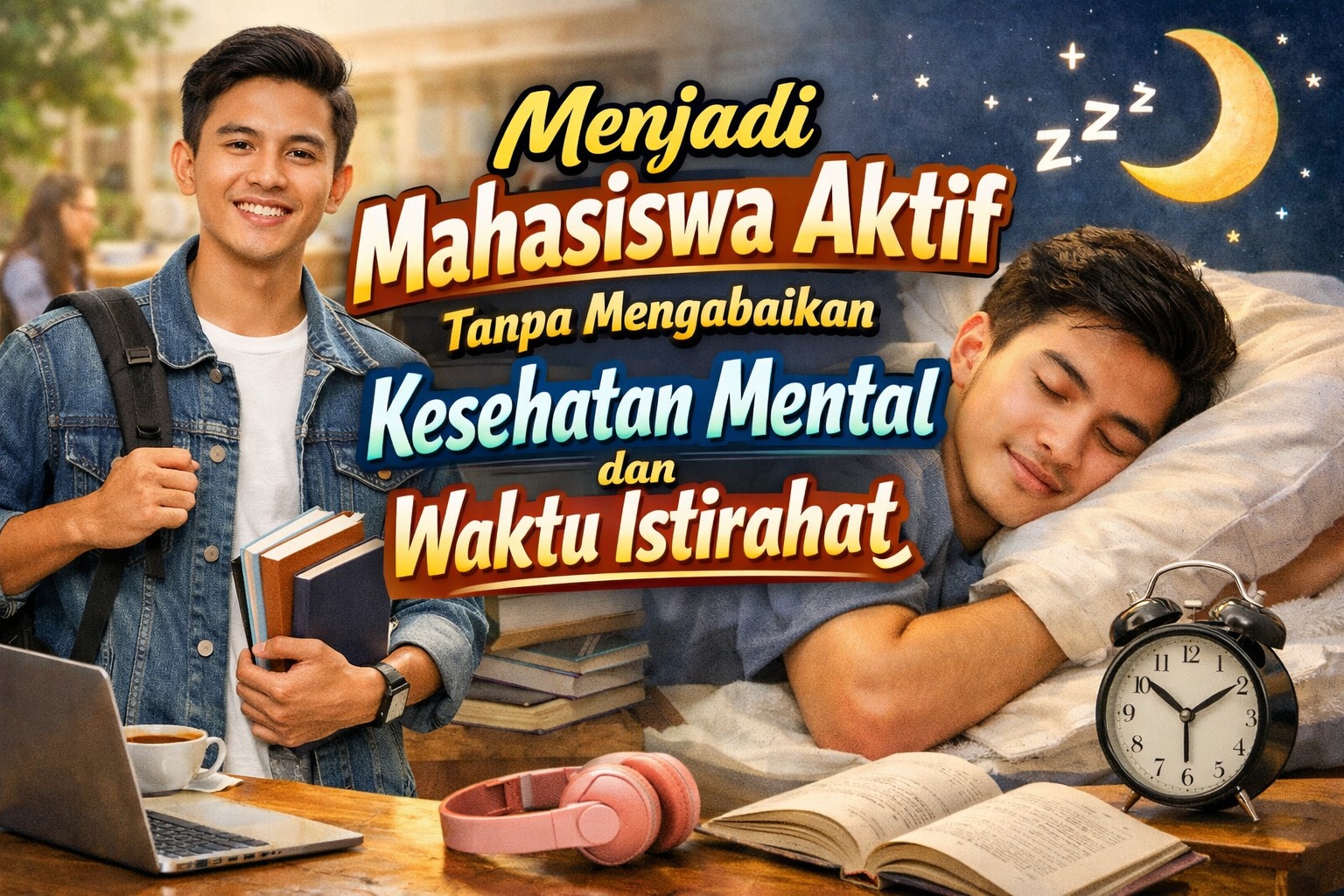 Menjadi Mahasiswa Aktif Tanpa Mengabaikan Kesehatan Mental dan Waktu Istirahat
