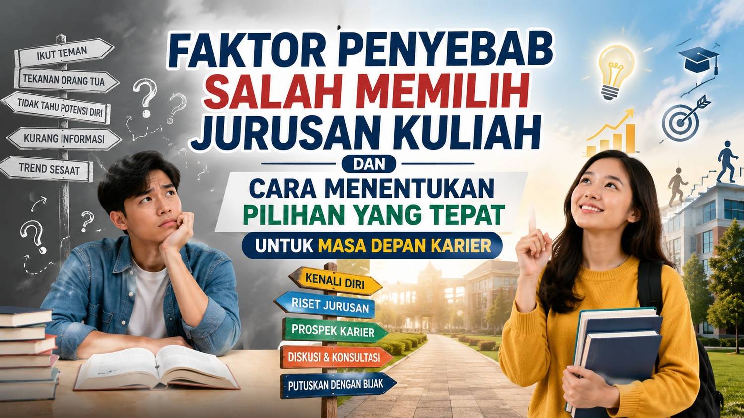 Faktor Penyebab Salah Memilih Jurusan Kuliah dan Cara Menentukan Pilihan yang Tepat untuk Masa Depan Karier