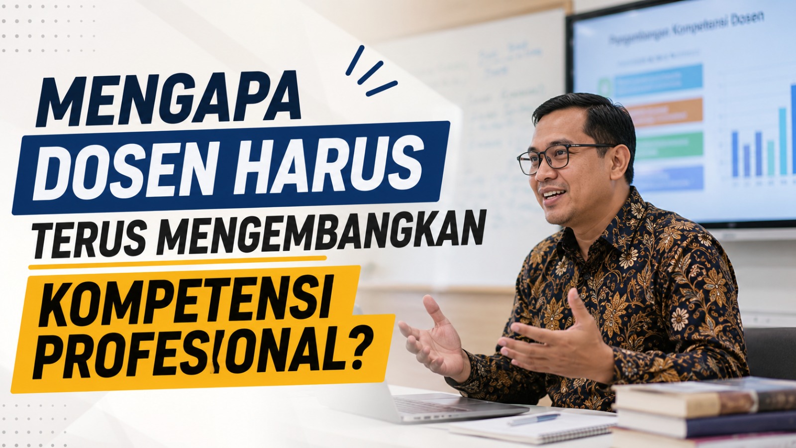 Mengapa Dosen Harus Terus Mengembangkan Kompetensi Profesional?