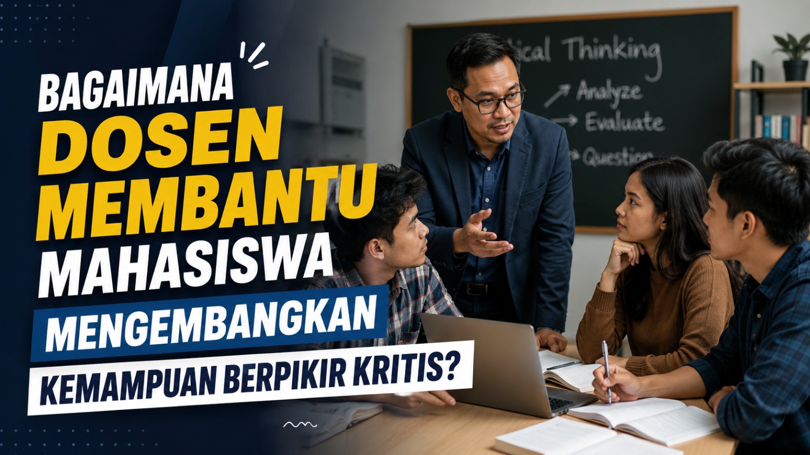 Bagaimana Dosen Membantu Mahasiswa Mengembangkan Kemampuan Berpikir Kritis?