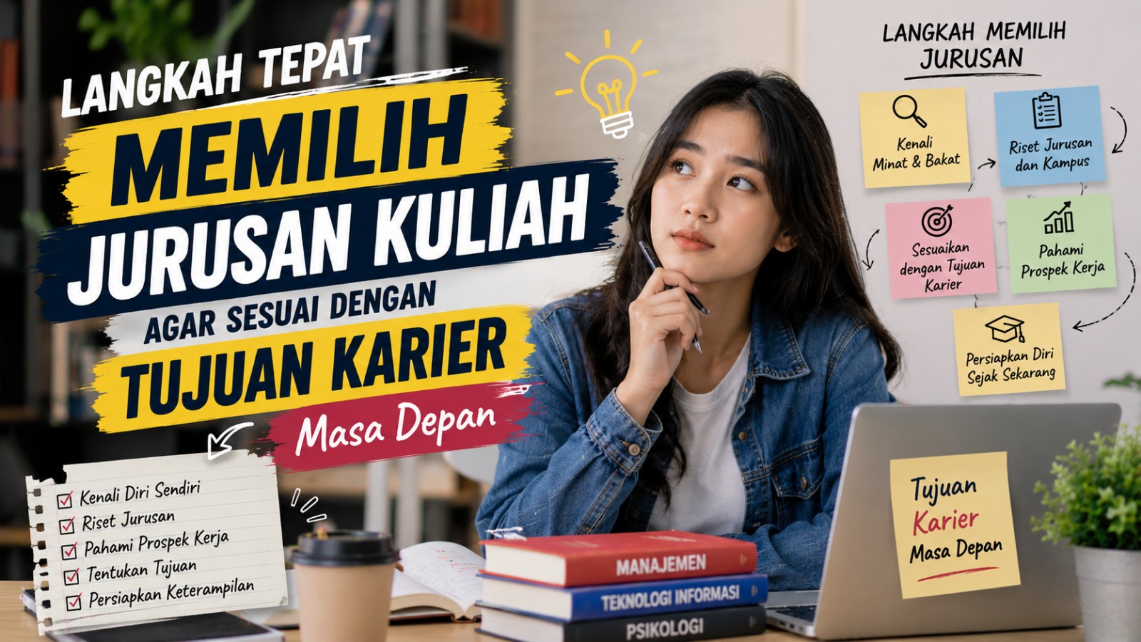 Langkah Tepat Memilih Jurusan Kuliah agar Sesuai dengan Tujuan Karier Masa Depan