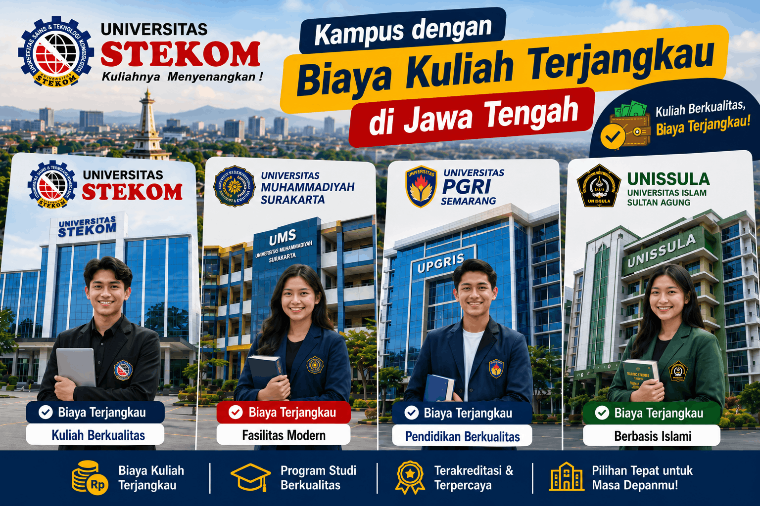 Kampus Dengan Biaya Kuliah Terjangkau di Jawa Tengah