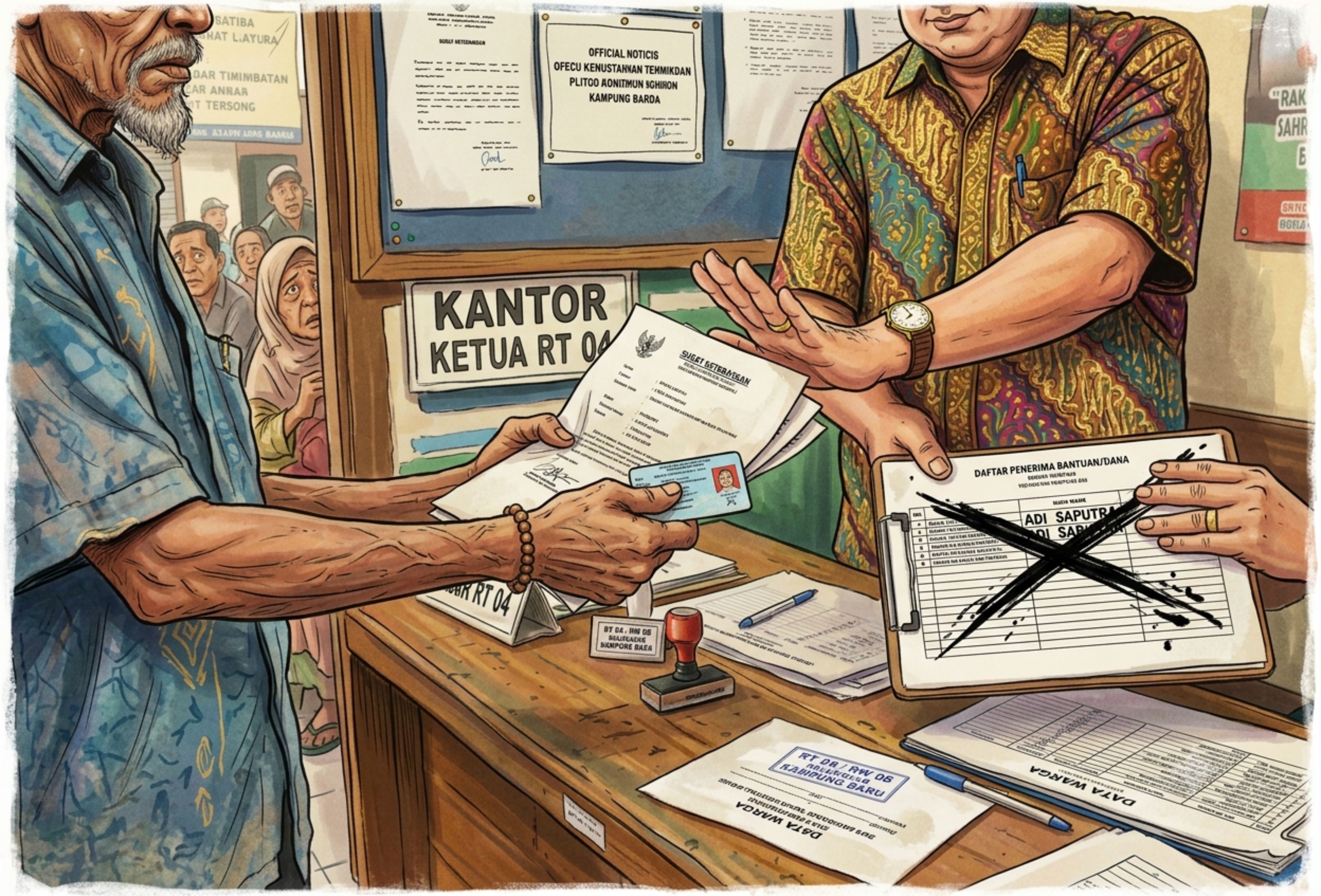 Ketua RT Melakukan Diskriminasi terhadap Warga