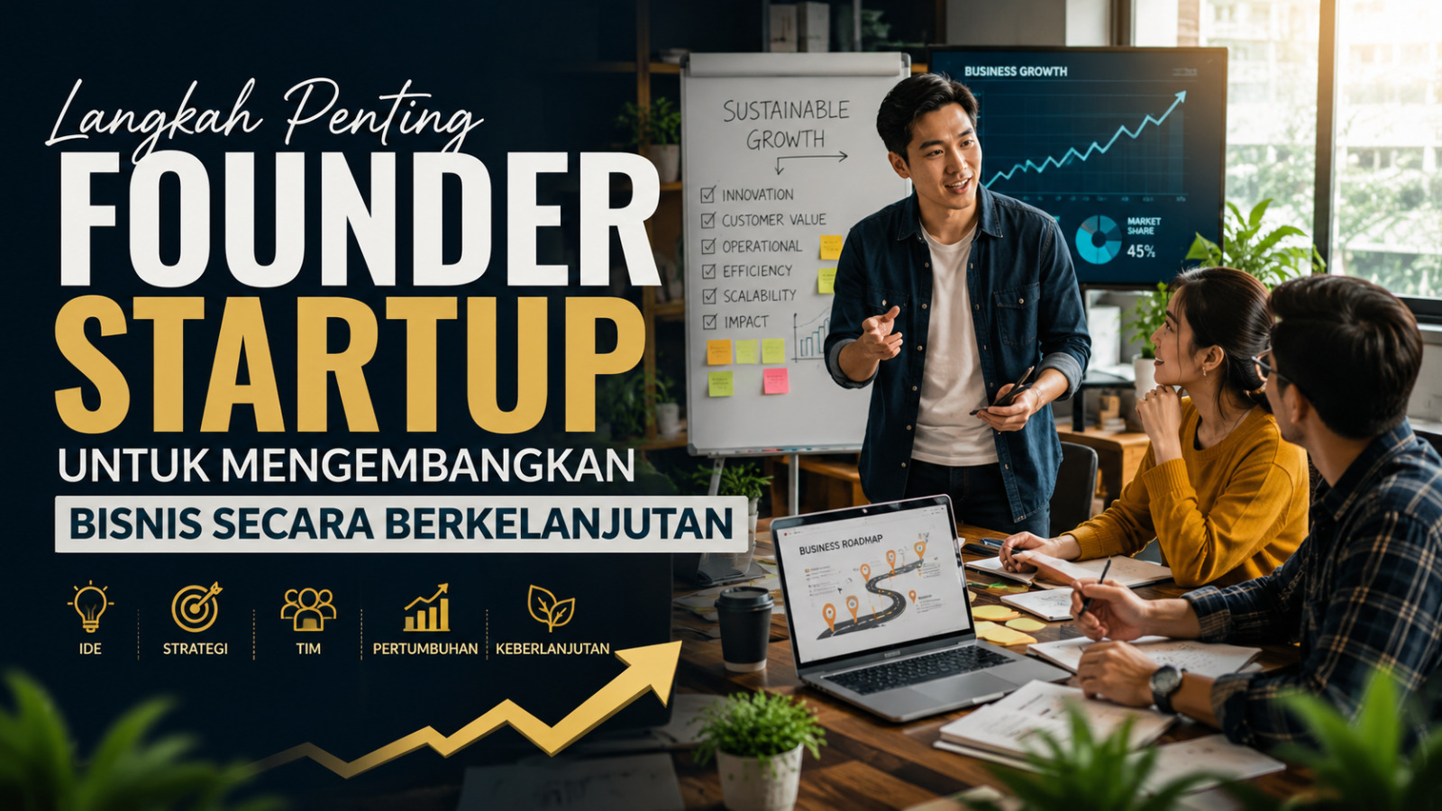 Langkah Penting Founder Startup untuk Mengembangkan Bisnis Secara Berkelanjutan