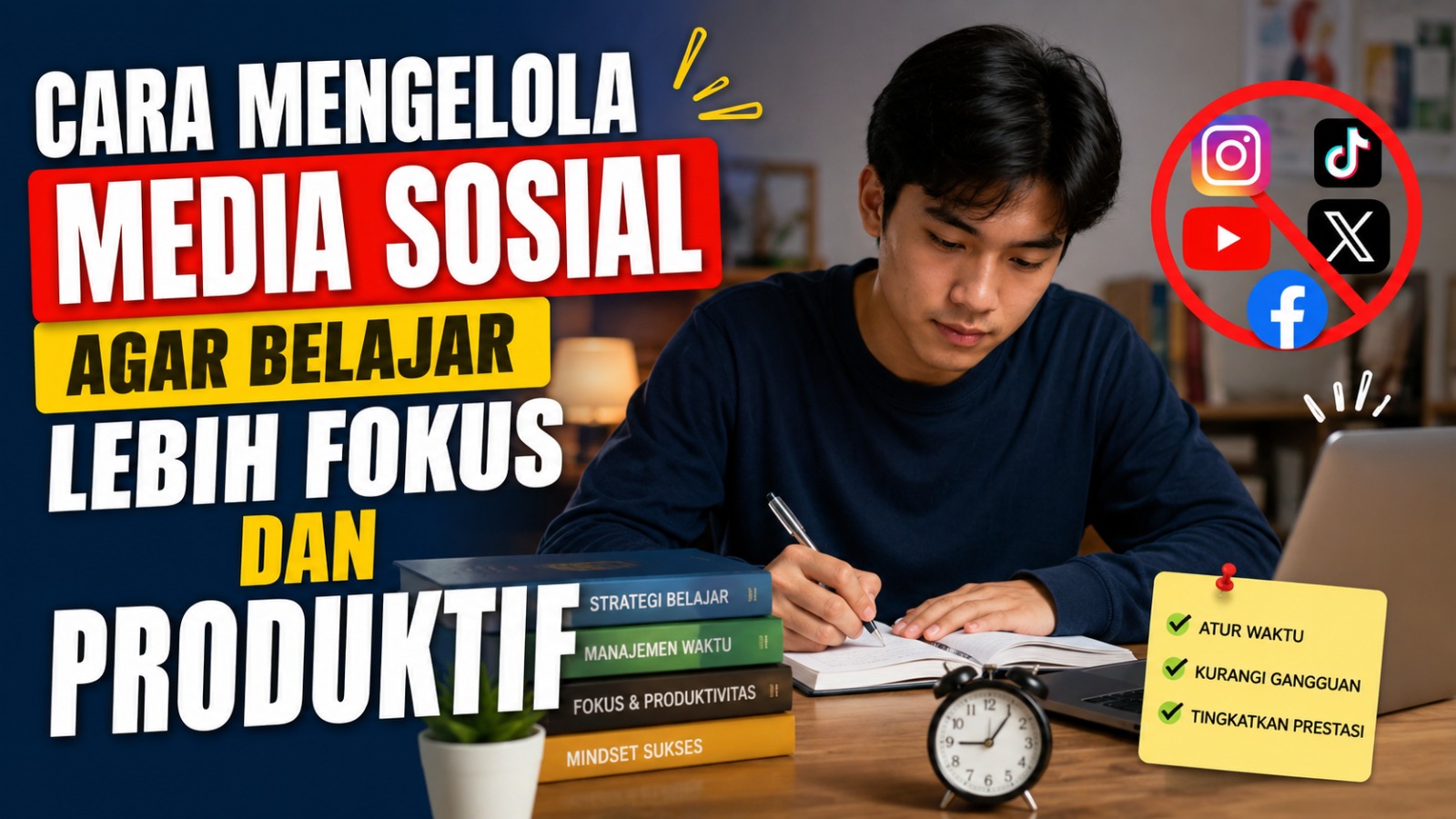 Cara Mengelola Media Sosial agar Belajar Lebih Fokus dan Produktif