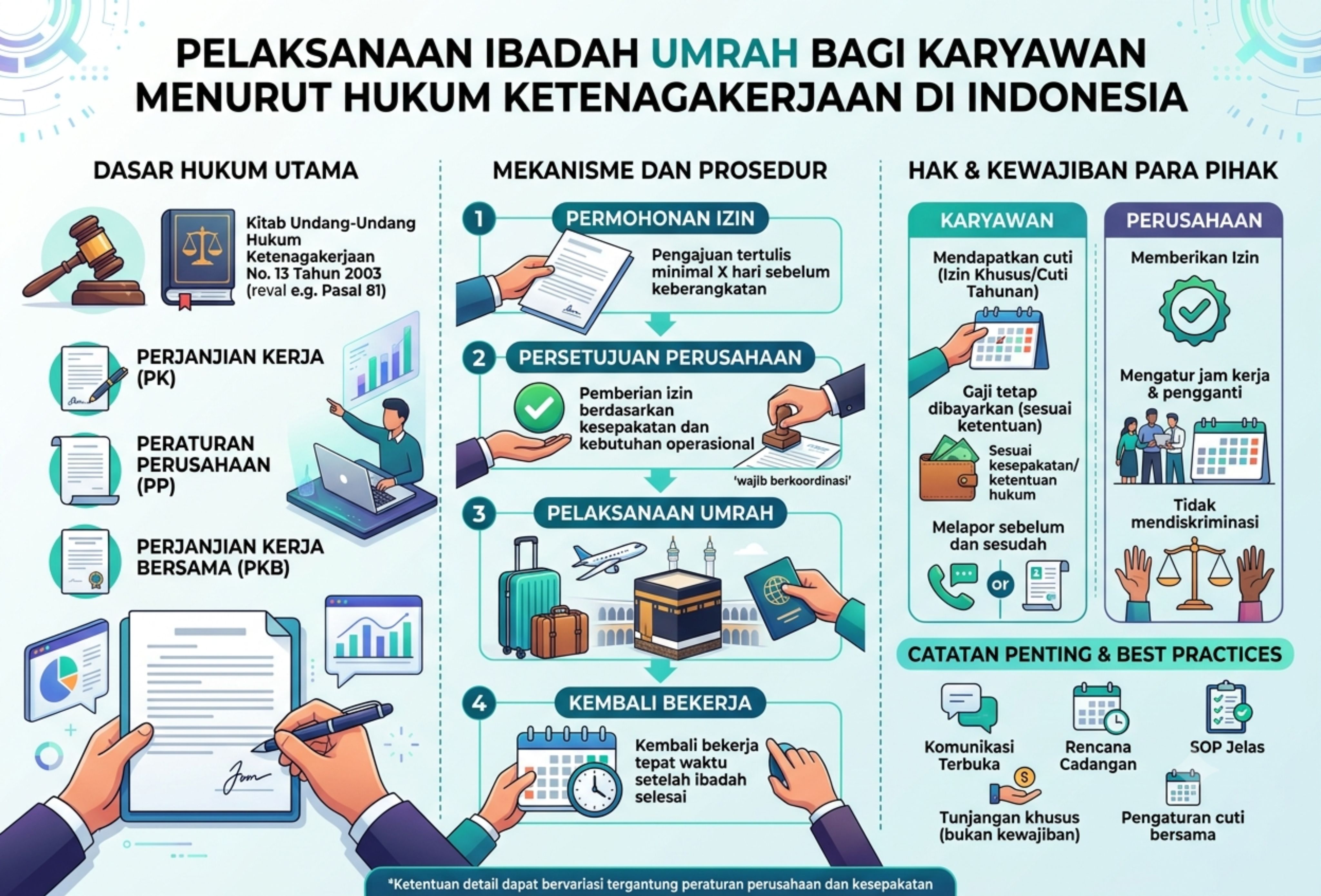 Pelaksanaan Ibadah Umrah bagi Karyawan Menurut Hukum Ketenagakerjaan