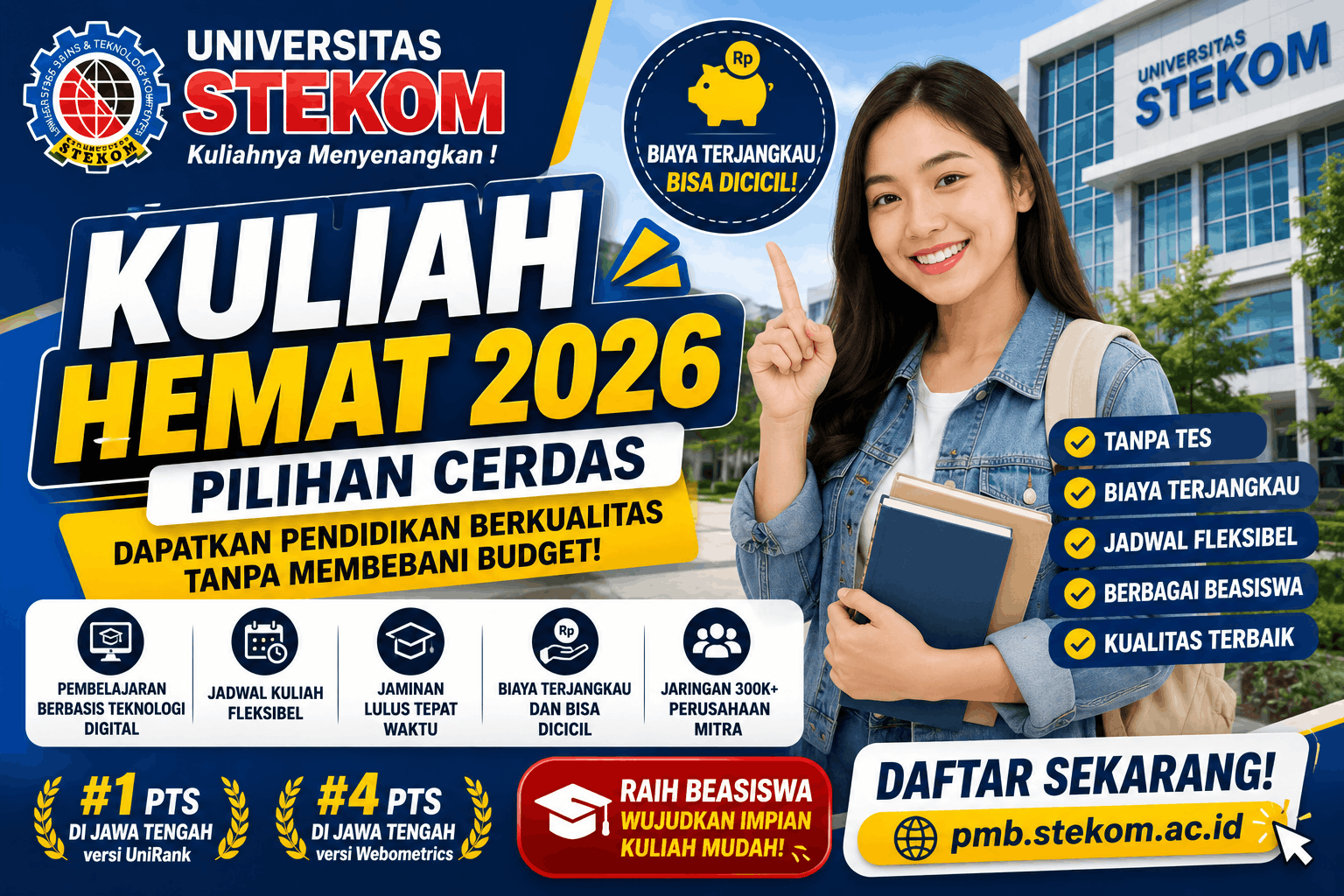 Kuliah Sesuai Budget 2026 Solusi Pendidikan Berkualitas dengan Biaya Terjangkau di UNIVERSITAS STEKOM