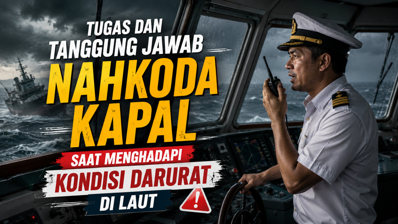 Tugas dan Tanggung Jawab Nahkoda Kapal Saat Menghadapi Kondisi Darurat di Laut