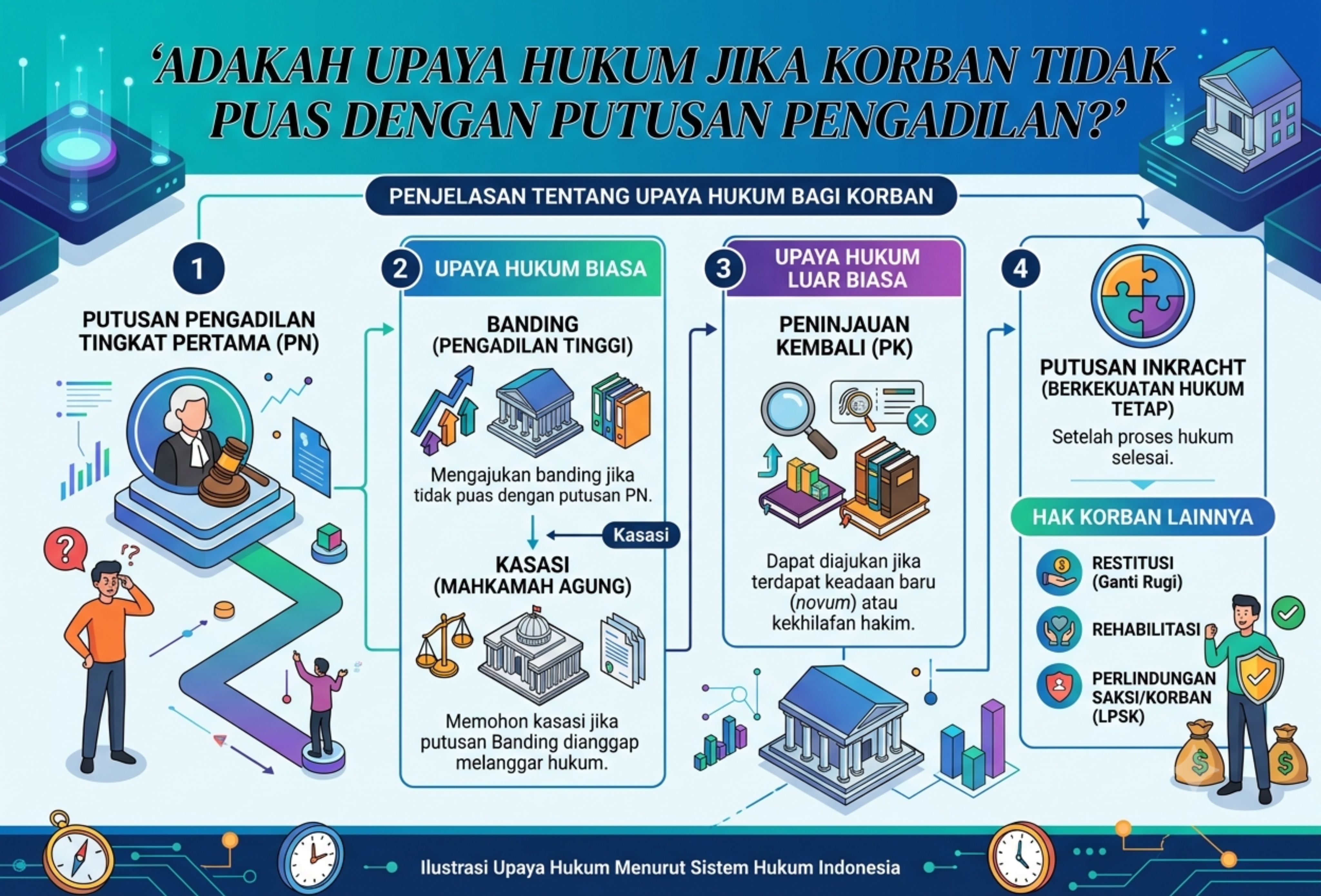 Adakah Upaya Hukum Jika Korban Tidak Puas dengan Putusan Pengadilan