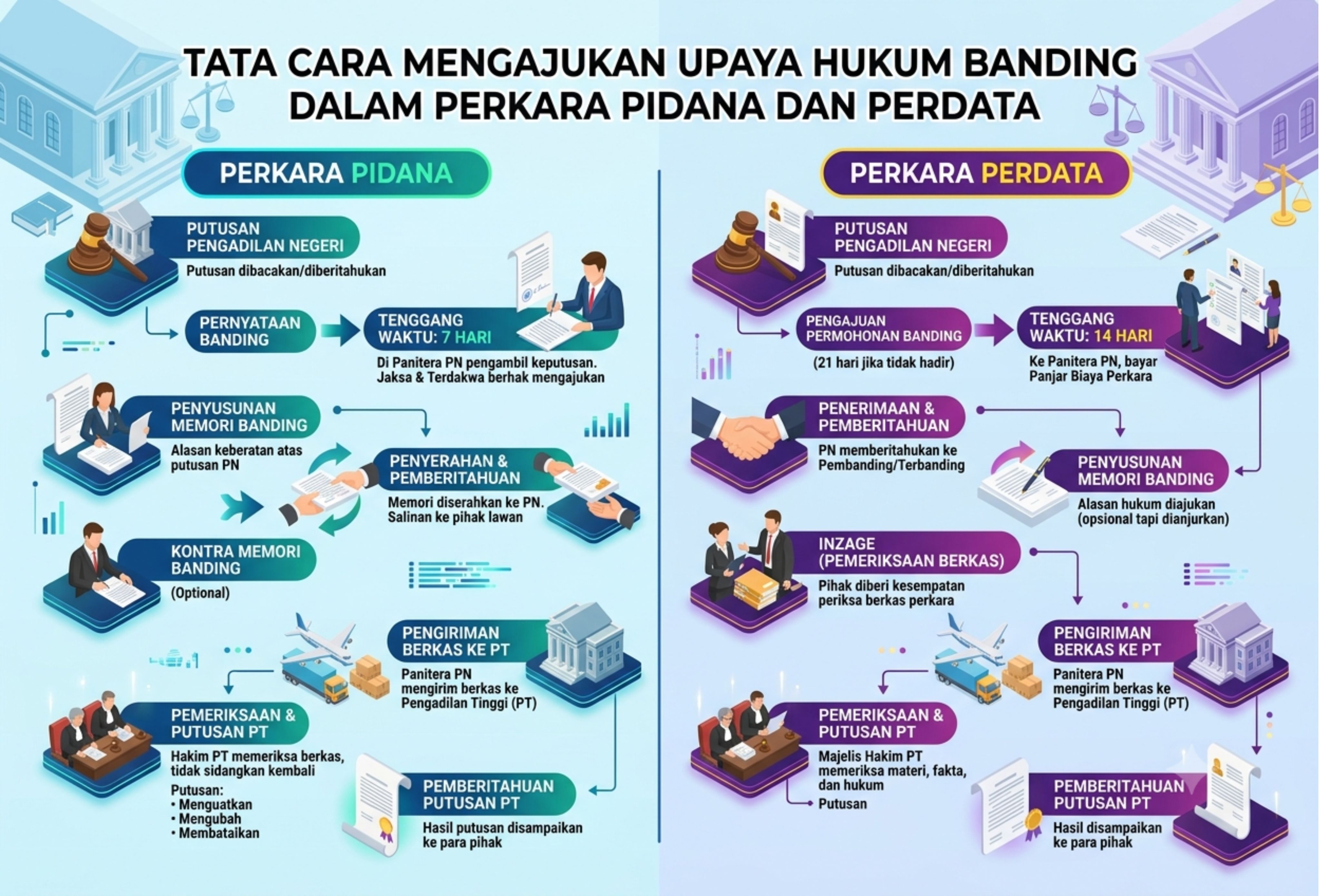 Tata Cara Mengajukan Upaya Hukum Banding dalam Perkara Pidana dan Perdata