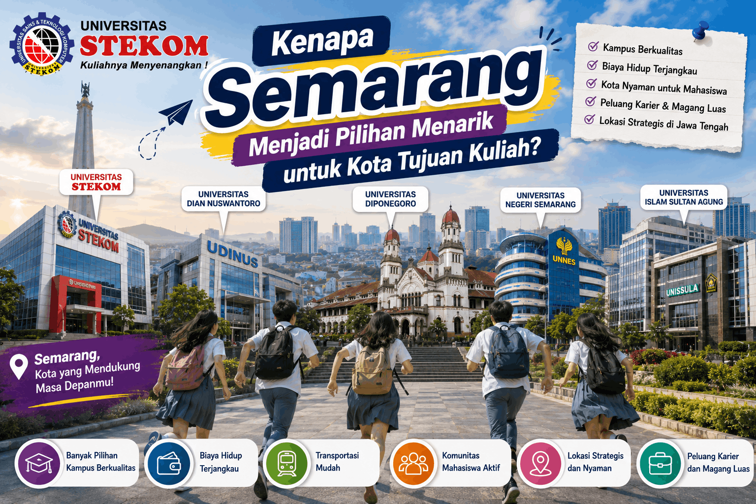 Kenapa Semarang Menjadi Pilihan Menarik untuk Kota Tujuan Kuliah?