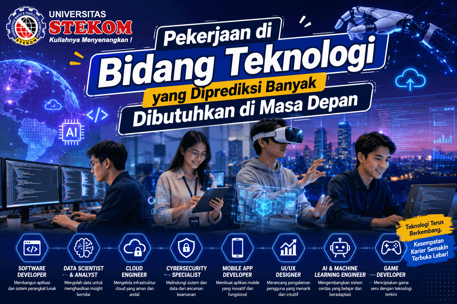 Pekerjaan di Bidang Teknologi yang Diprediksi Banyak Dibutuhkan di Masa Depan