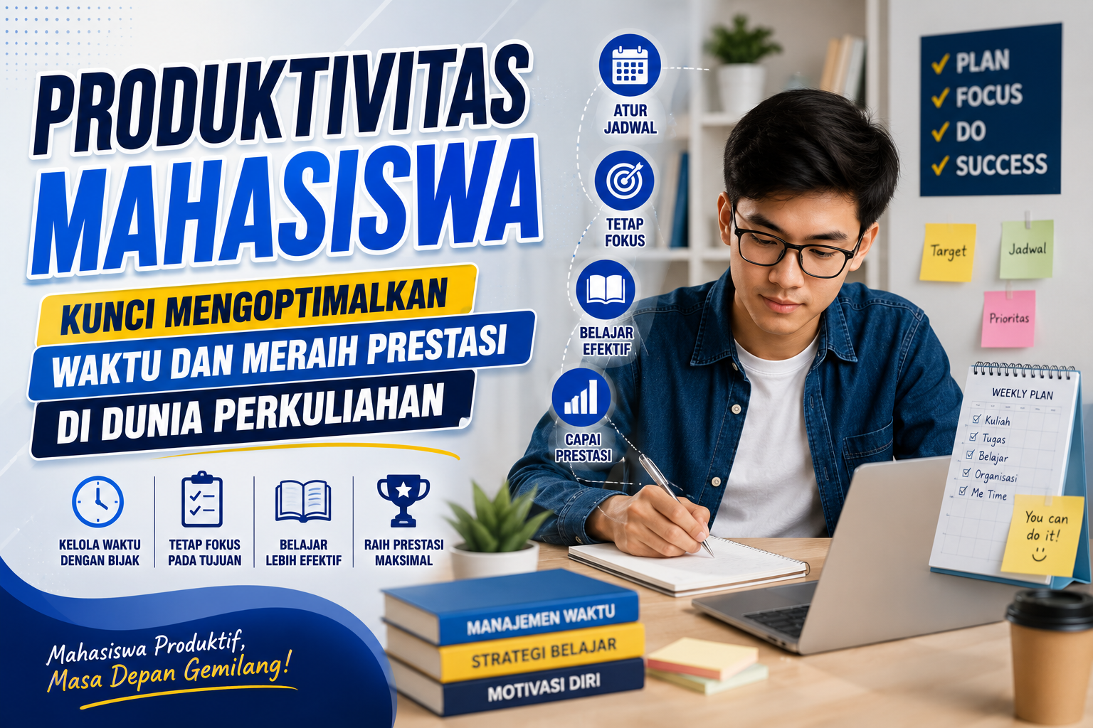 Produktivitas Mahasiswa Kunci Mengoptimalkan Waktu dan Meraih Prestasi di Dunia Perkuliahan