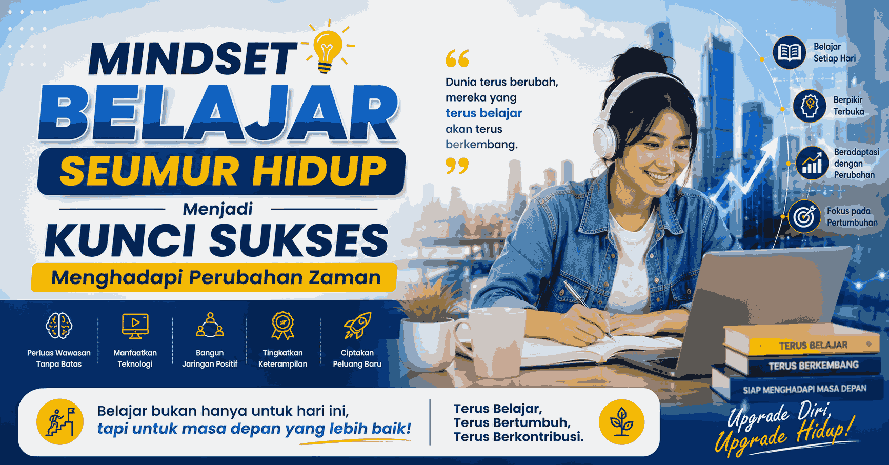 Mindset Belajar Seumur Hidup Menjadi Kunci Sukses Menghadapi Perubahan Zaman
