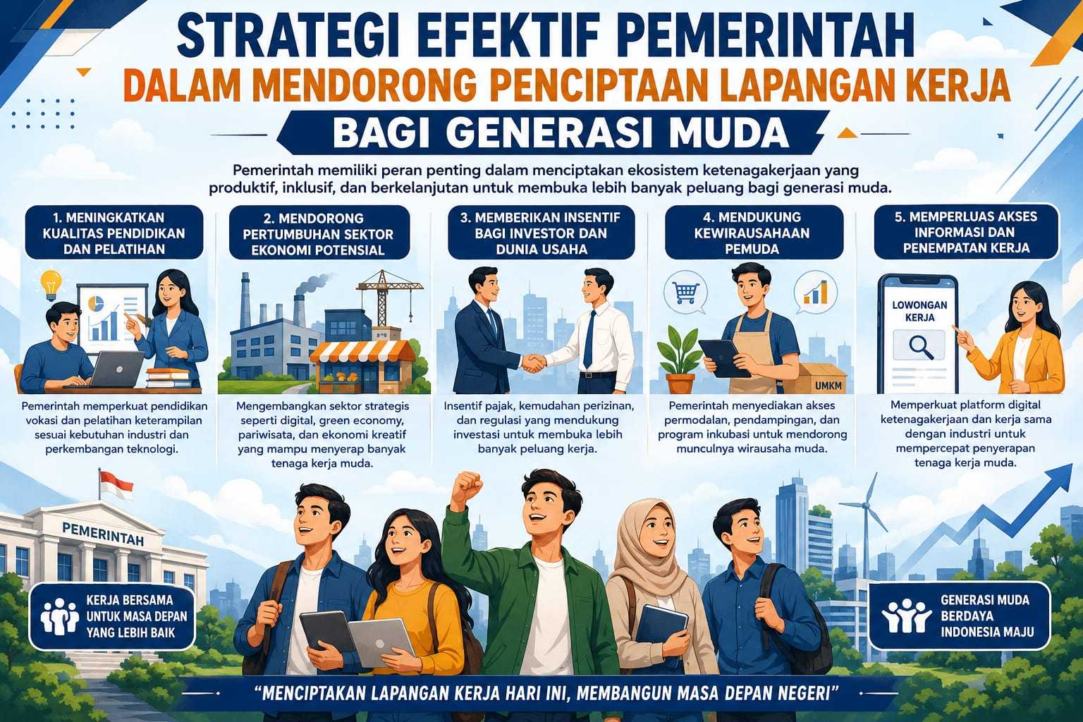 Strategi Efektif Pemerintah Dalam Mendorong Penciptaan Lapangan Kerja Bagi Generasi Muda