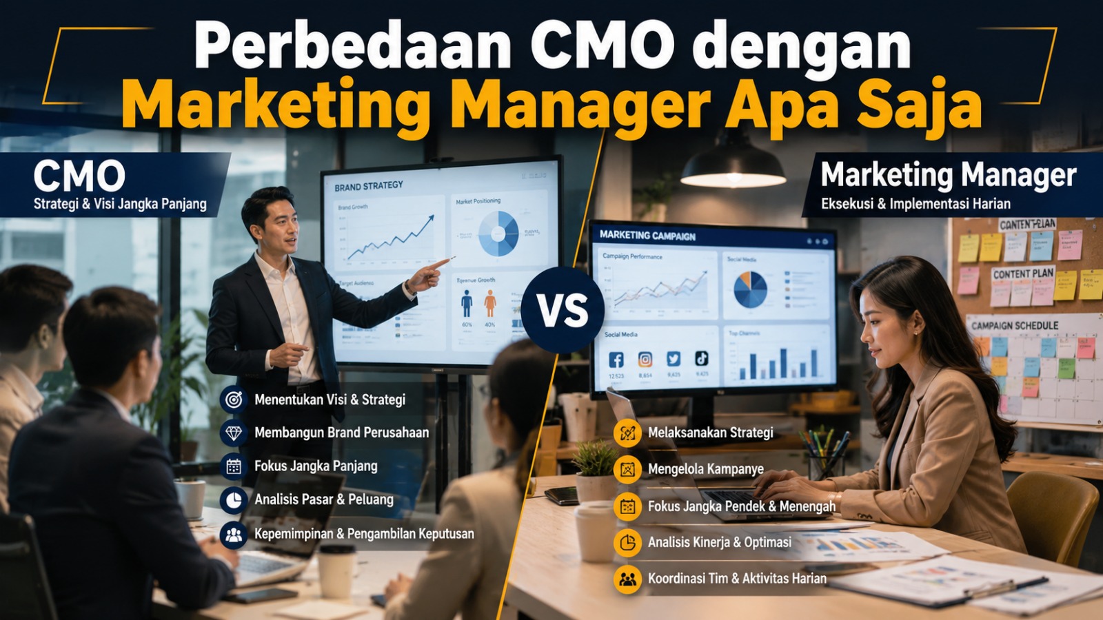 Perbedaan CMO dengan Marketing Manager Apa Saja