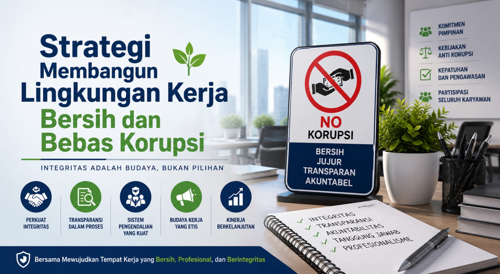 Strategi Membangun Lingkungan Kerja Bersih dan Bebas Korupsi