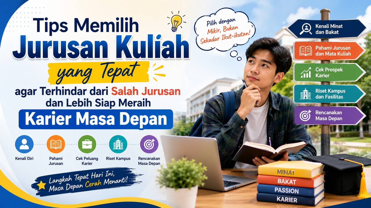 Tips Memilih Jurusan Kuliah yang Tepat agar Terhindar dari Salah Jurusan dan Lebih Siap Meraih Karier Masa Depan