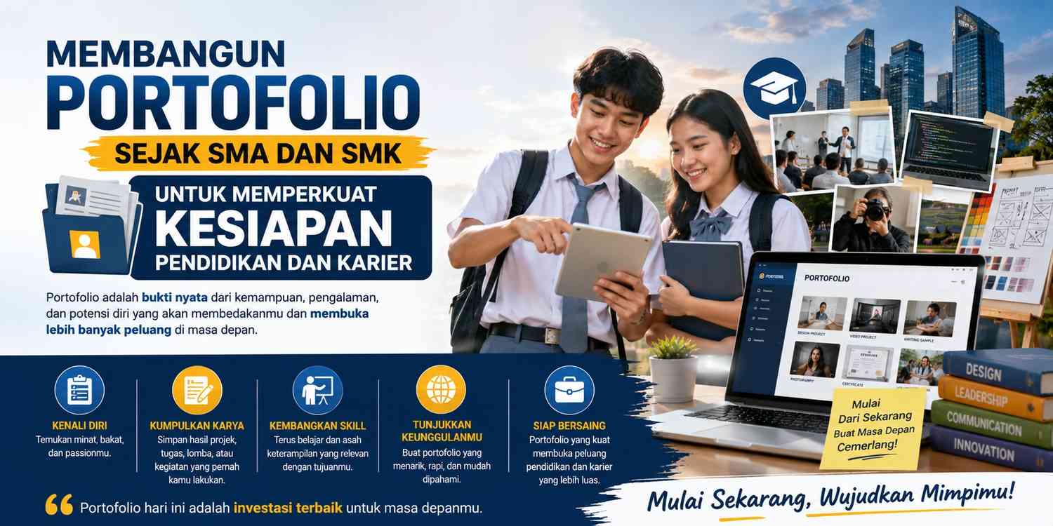 Membangun Portofolio Sejak SMA dan SMK untuk Memperkuat Kesiapan Pendidikan dan Karier