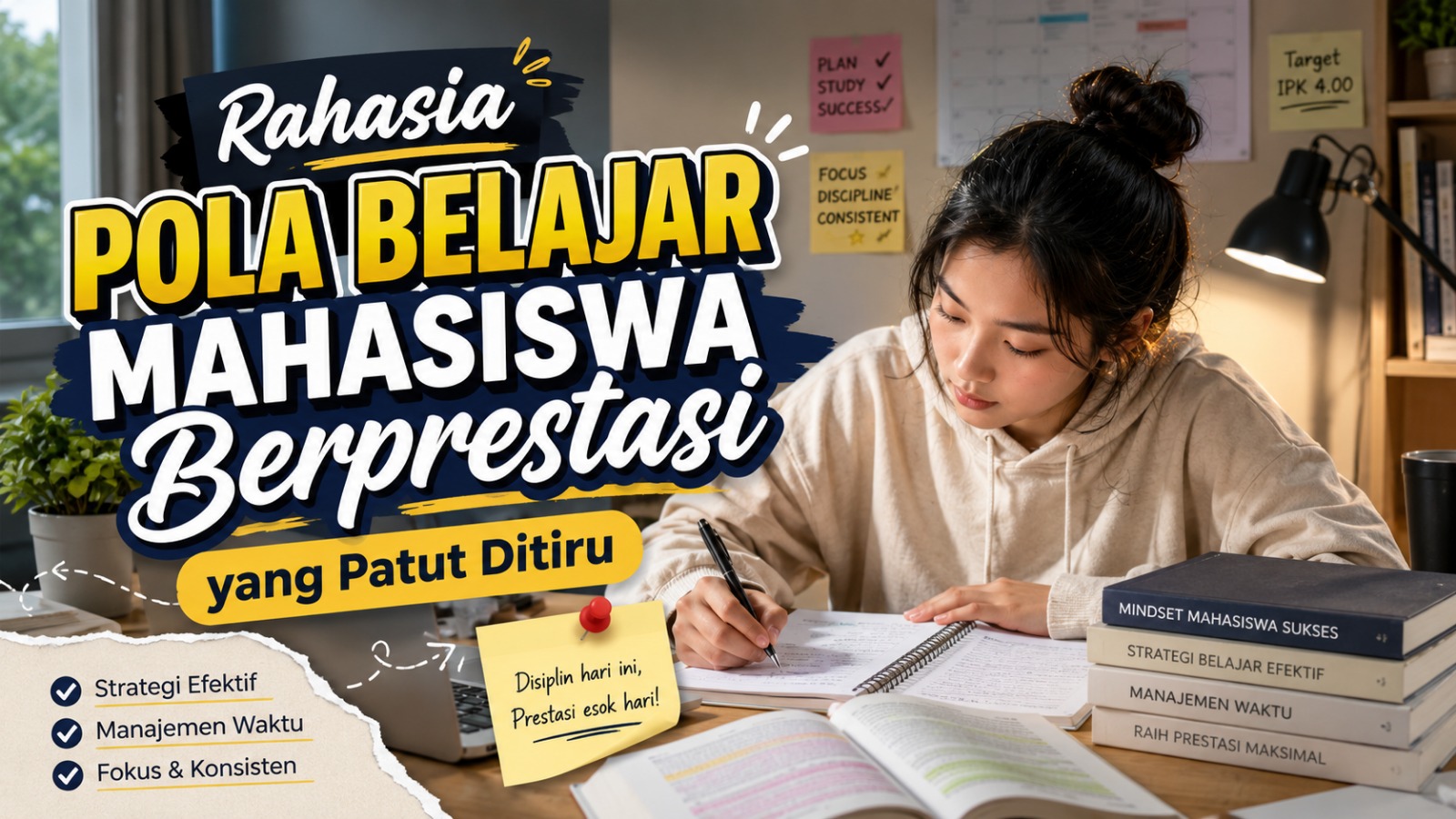 Rahasia Pola Belajar Mahasiswa Berprestasi yang Patut Ditiru