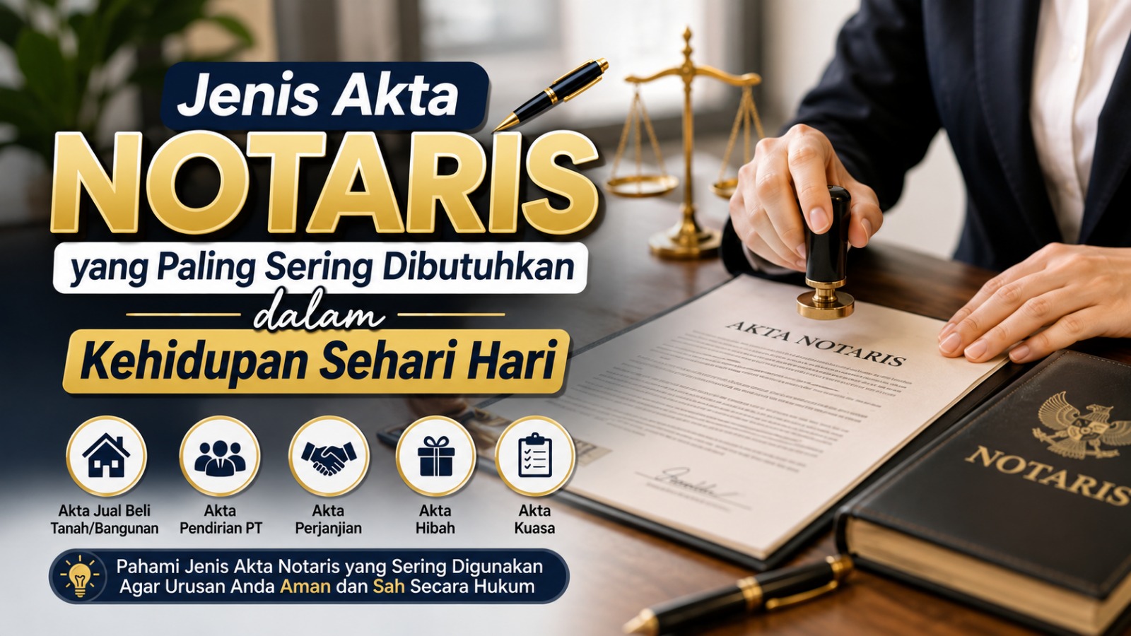 Jenis Akta Notaris yang Paling Sering Dibutuhkan dalam Kehidupan Sehari Hari
