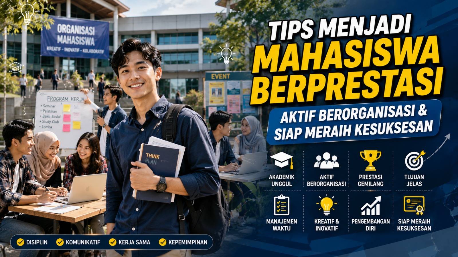 Tips Menjadi Mahasiswa Berprestasi Yang Aktif Berorganisasi Dan Siap Meraih Kesuksesan