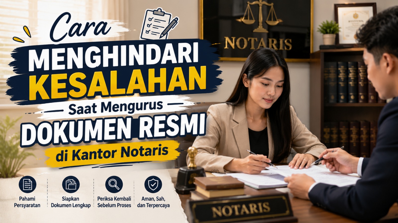 Cara Menghindari Kesalahan Saat Mengurus Dokumen Resmi di Kantor Notaris