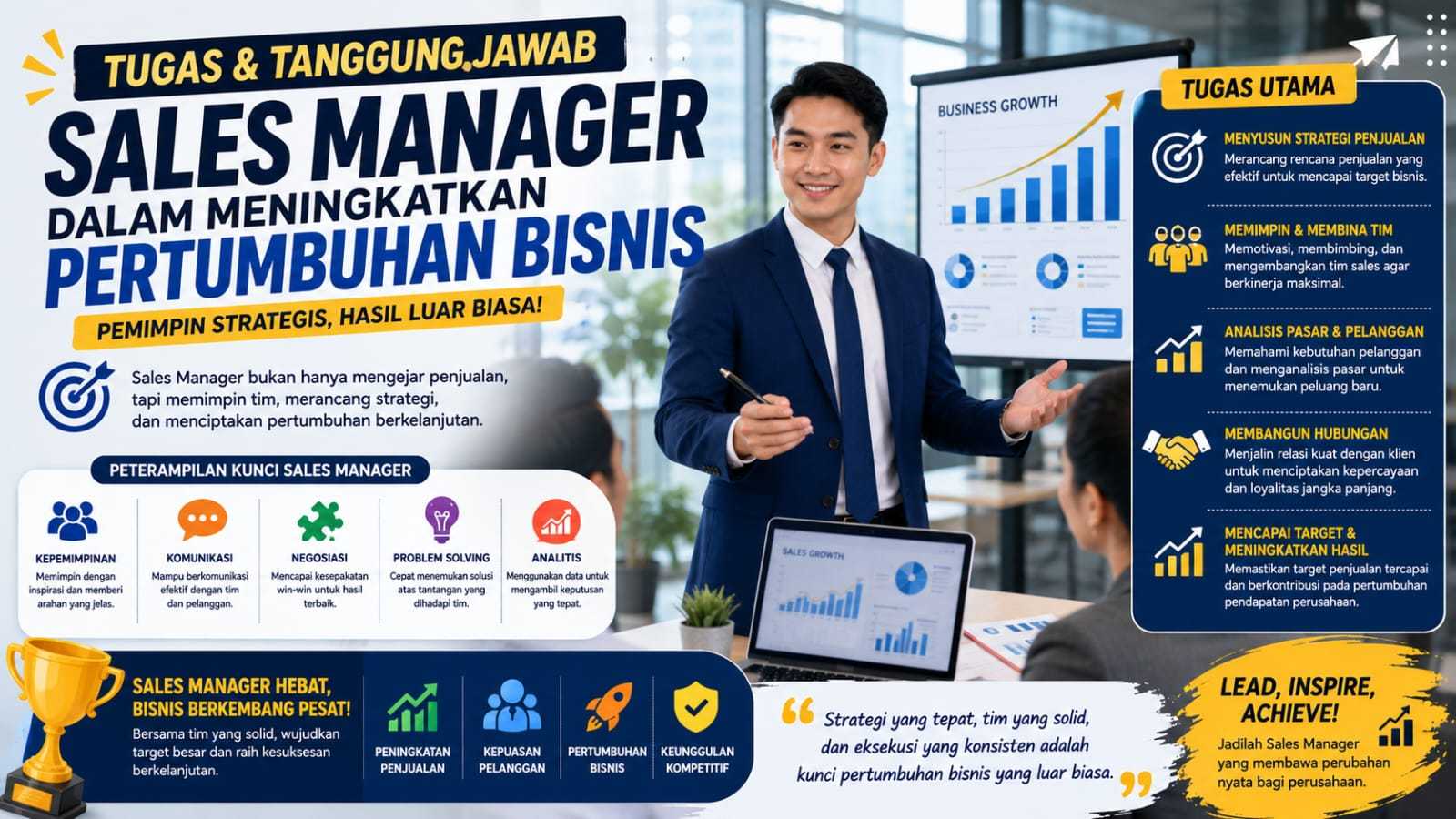 Tugas dan Tanggung Jawab Sales Manager dalam Meningkatkan Pertumbuhan Bisnis
