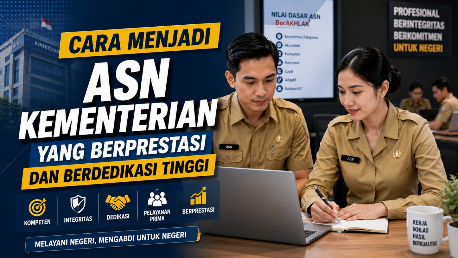 Cara Menjadi ASN Kementerian yang Berprestasi dan Berdedikasi Tinggi
