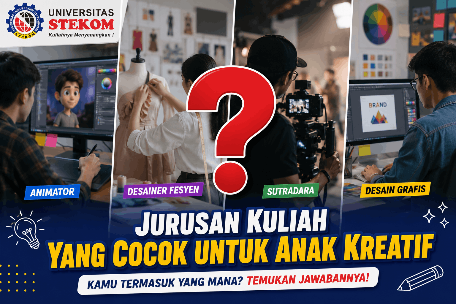 Jurusan Kuliah yang Cocok untuk Anak Kreatif
