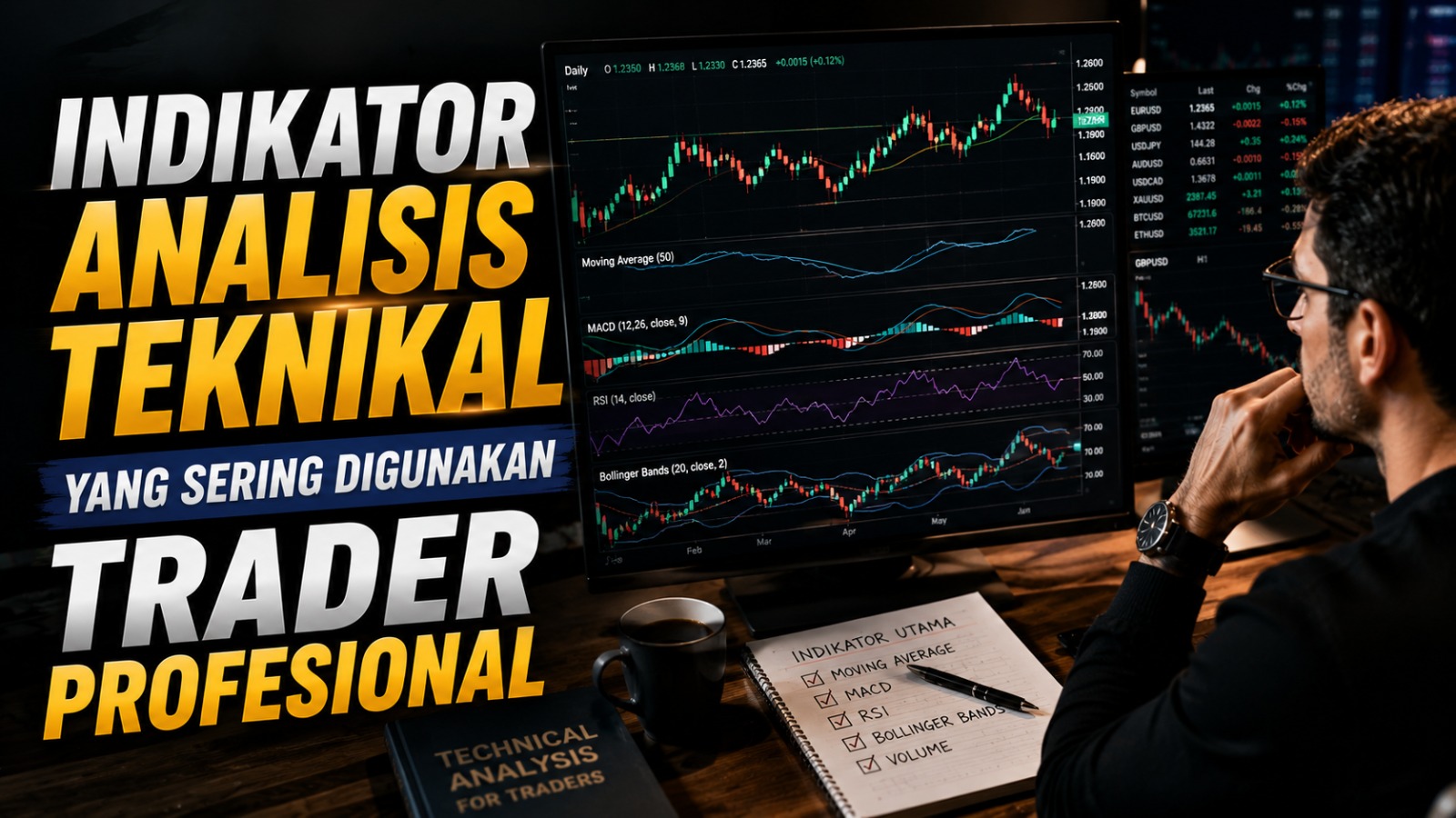 Indikator Analisis Teknikal yang Sering Digunakan Trader Profesionaldd
