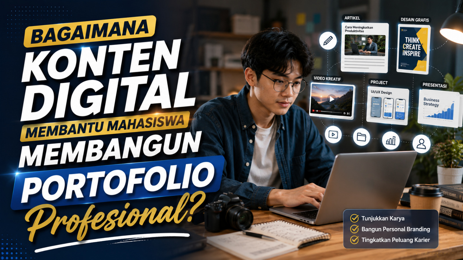 Bagaimana Konten Digital Membantu Mahasiswa Membangun Portofolio Profesional?