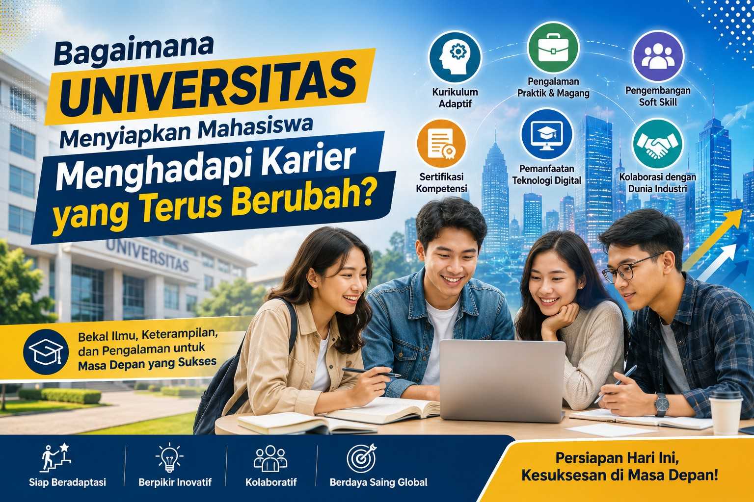 Bagaimana Universitas Menyiapkan Mahasiswa Menghadapi Karier yang Terus Berubah?