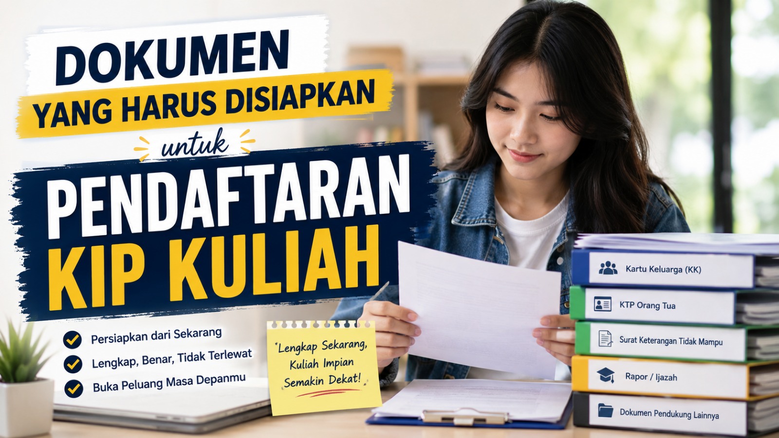 Dokumen yang Harus Disiapkan untuk Pendaftaran KIP Kuliah