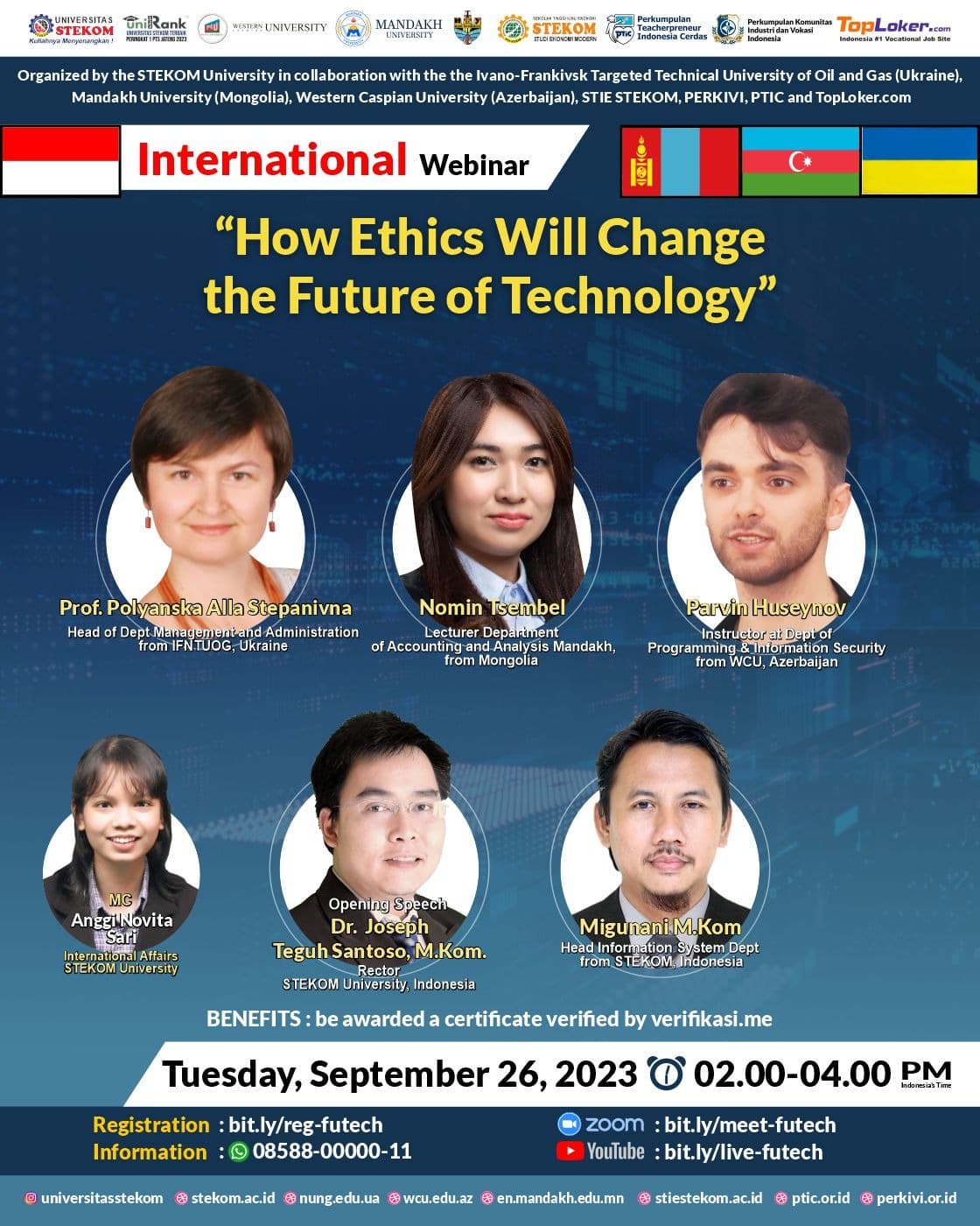 WEBINAR INTERNASIONAL How Ethics Will Change the Future of Technology