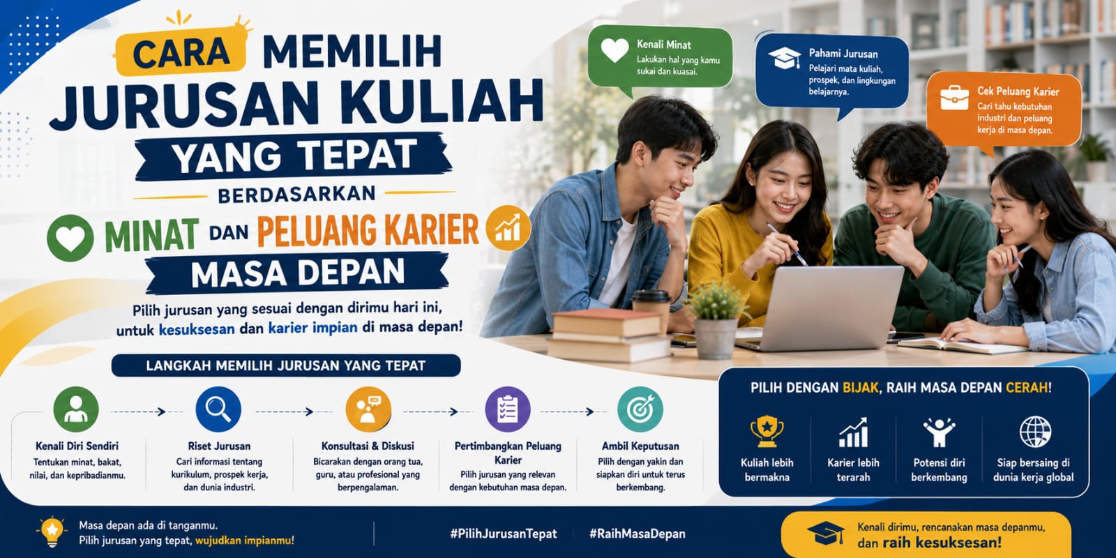 Cara Memilih Jurusan Kuliah yang Tepat Berdasarkan Minat Dan Peluang Karier Masa Depan?