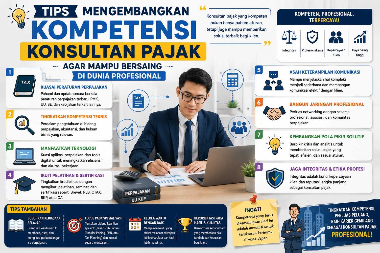 Tips Mengembangkan Kompetensi Konsultan Pajak Agar Mampu Bersaing Di Dunia Profesional