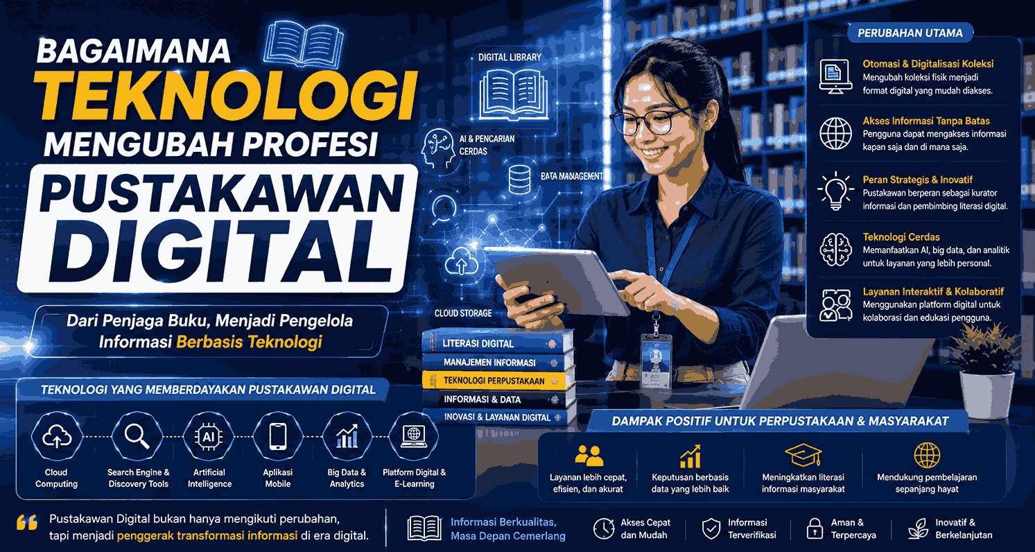 Bagaimana Teknologi Mengubah Profesi Pustakawan Digital?